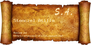 Stenczel Atilla névjegykártya